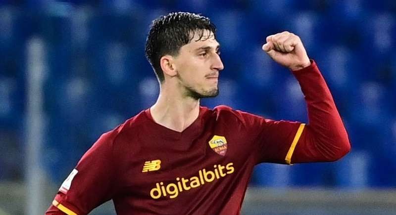 Gol penyama kedudukan Marash Kumbulla, menjadi momen kebangkitan AS Roma saat mengalahkan Lecce 3-1 di babak 16 besar Coppa Italia, Jumat 21 Januari 2022. (Foto: Twitter/OfficialASRoma)