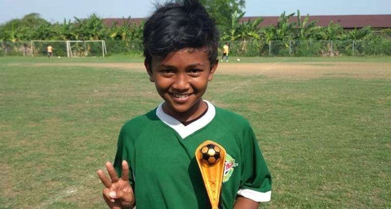 Ahmad Faruq Idhom Afi saat masih aktif bermain bola. (Foto: dok. Pribadi)