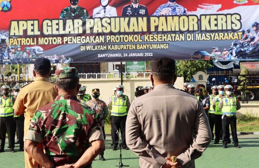 Apel gelar pasukan dalam rangka peluncuran Tim Pamor Keris. (Foto: Istimewa)