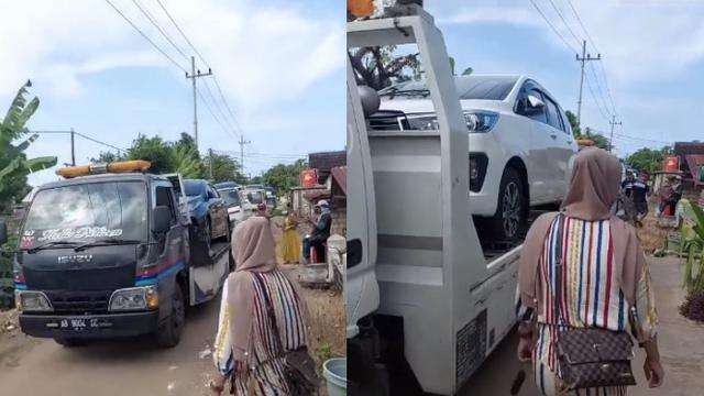 Miliarder Tuban sempat viral karena borong mobil dan motor baru, pada Februari 2021 lalu. (Foto: TikTok)