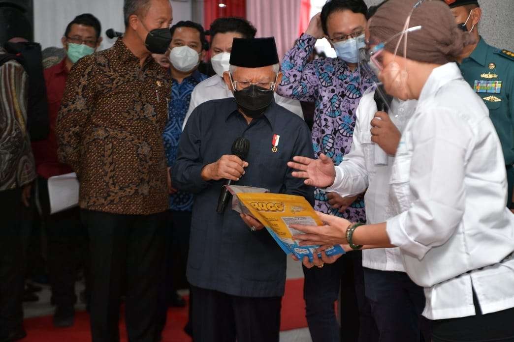 Wapres KH Ma'ruf Amin pencanangan ekosistem GHH  bersama UMKM. (Foto: Setwapres)