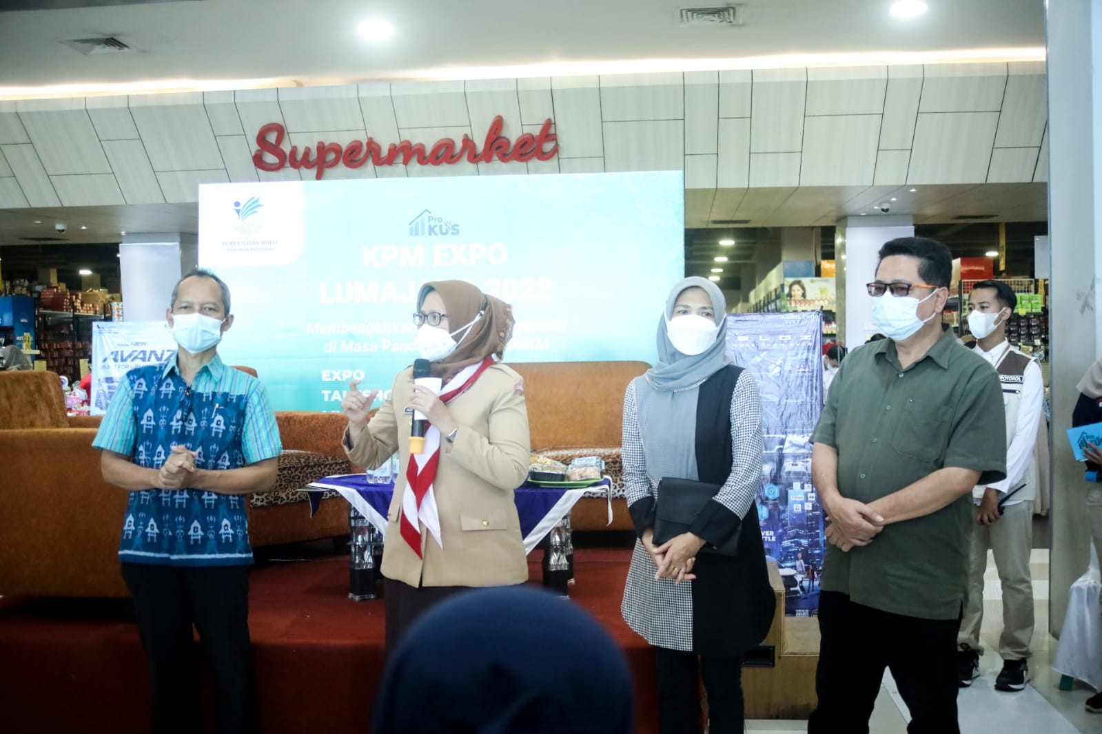 Pembukaan KPM Expo Lumajang 2022 di Graha Mulia Plaza, Sabtu 29 Januari 2022. (Foto: Kominfo Lumajang)