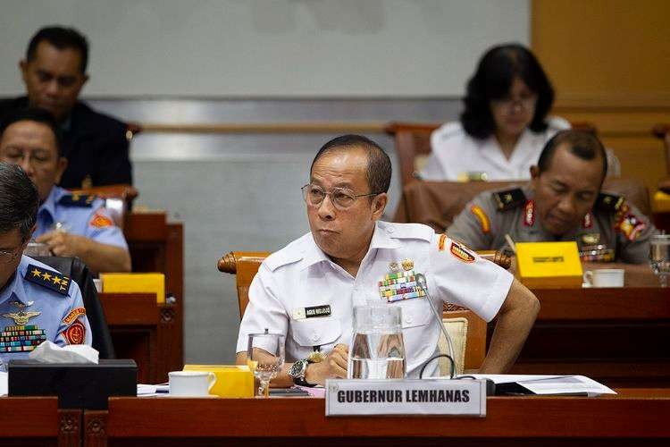 Gubernur Lemhanas Agus Widjojo saat menghadiri Rapat Dengar Pendapat dengan DPR RI. (Foto: Istimewa)