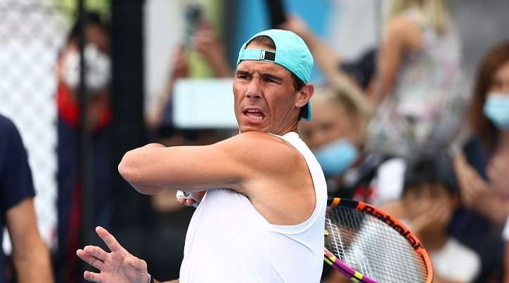 Rafael Nadal di ambang menciptakan dua sejarah baru. (Foto: Twitter/@AustralianOpen)