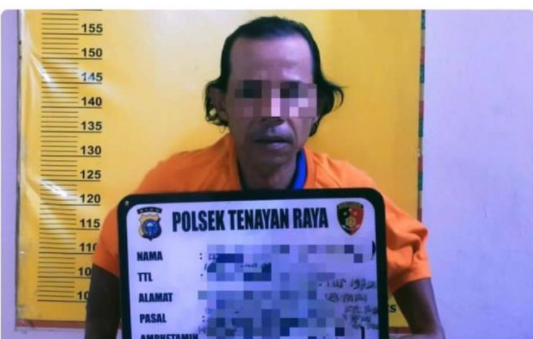 Tangkapan layar sosok AG, ayah yang tega membakar kedua anaknya