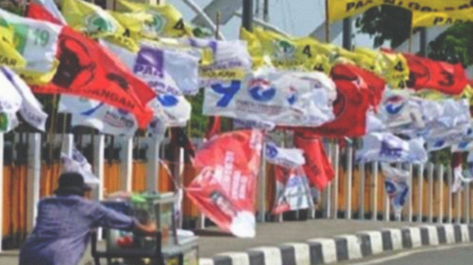 Ilustrasi bendera parpol peserta Pemilu. (Foto: Istimewa)