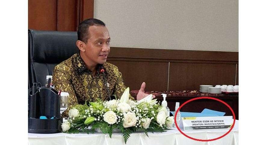 Menteri Investasi/Kepala Badan Koordinasi Penanaman Modal (BKPM) Bahlil Lahadalia, menjabat Menteri ESDM ad interim. (Foto: Istimewa)