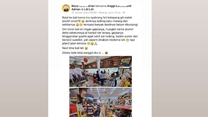 Tangkapan layar wisatawan yang viral karena pelesiran dalam kondisi Covid-19. (Foto: Istimewa)