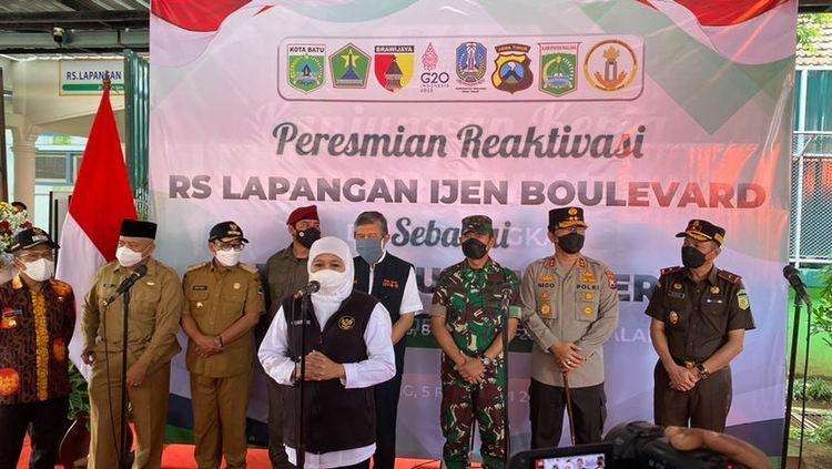 Reaktivasi RS Lapangan Idjen Boulevard, Kota Malang (Foto: Lalu Theo/ngopibareng.id)