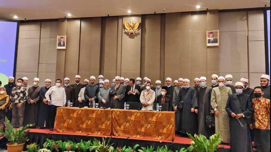 Kedatangan Mab'uts Azhary tiba di Jakarta. (Foto: Kemenag)