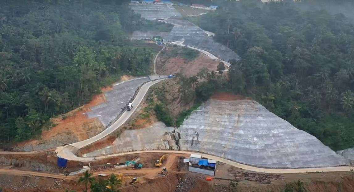 Bendungan Bener di Desa Wadas, Purworejo, Jawa Tengah. (Foto: Dok. PUPR)