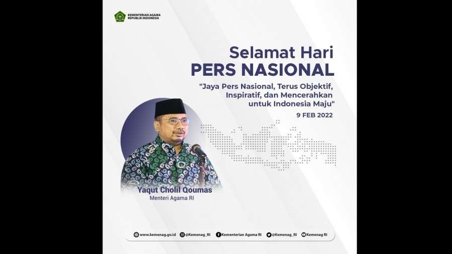 Selamat Hari Pers Nasional. (Foto: Kemenag)