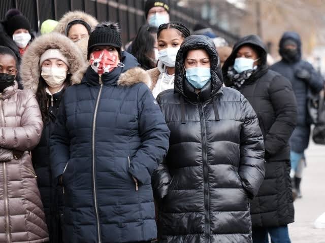 Warga kota New York, AS, di tengah pandemi Covid-19 (Foto: Istimewa)