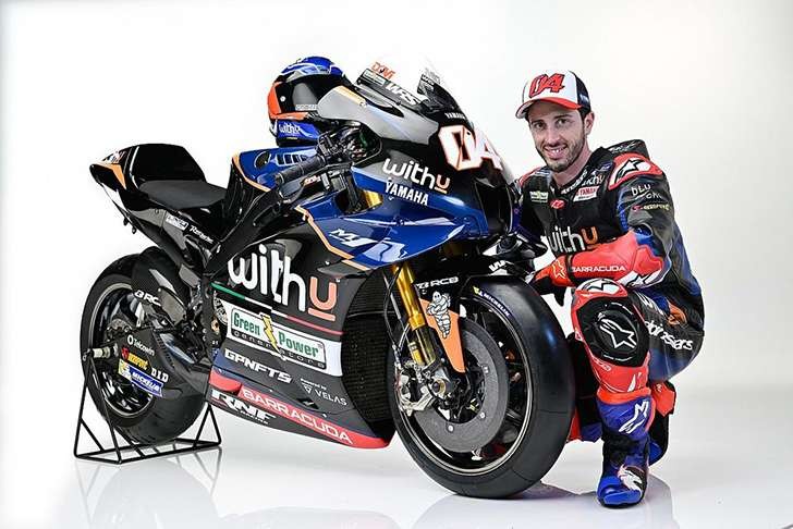 Andrea Dovizioso pembalap WithU RNF Yamaha. (Foto: Istimewa)