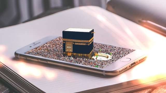 Ka'bah metaverse, digitalitasi di handphone. (Ilustrasi)