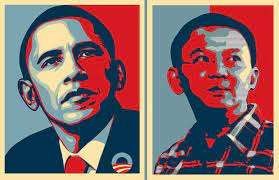 Obama dan Ahok, ilustrasi humor