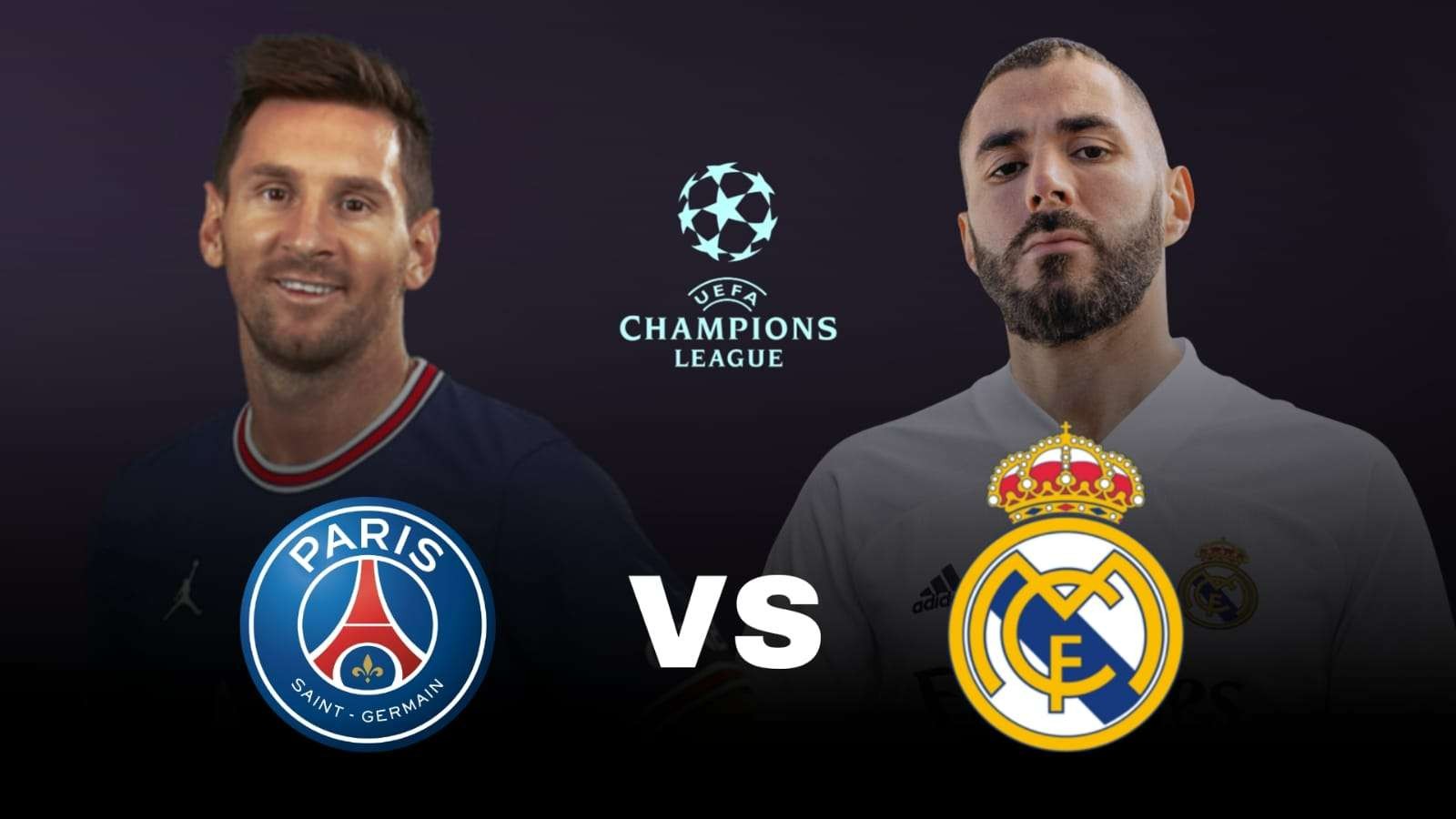 PSG vs Real Madrid. (Grafis: Fa Vidhi/Ngopibareng.id)