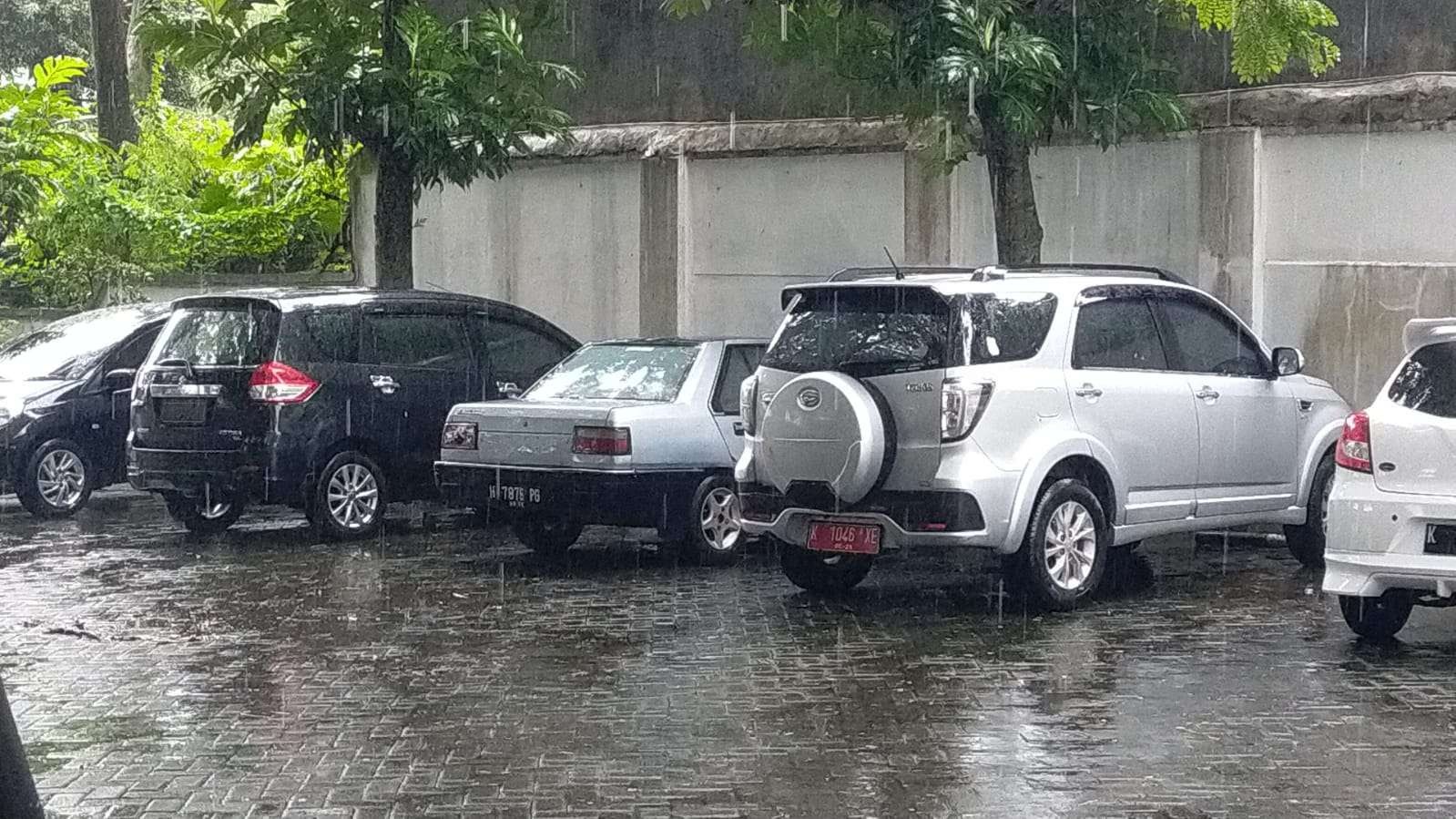 Halaman belakang Sekretariat Daerah Blora (Foto: Ahmad Sampurno / Ngopibareng.id)