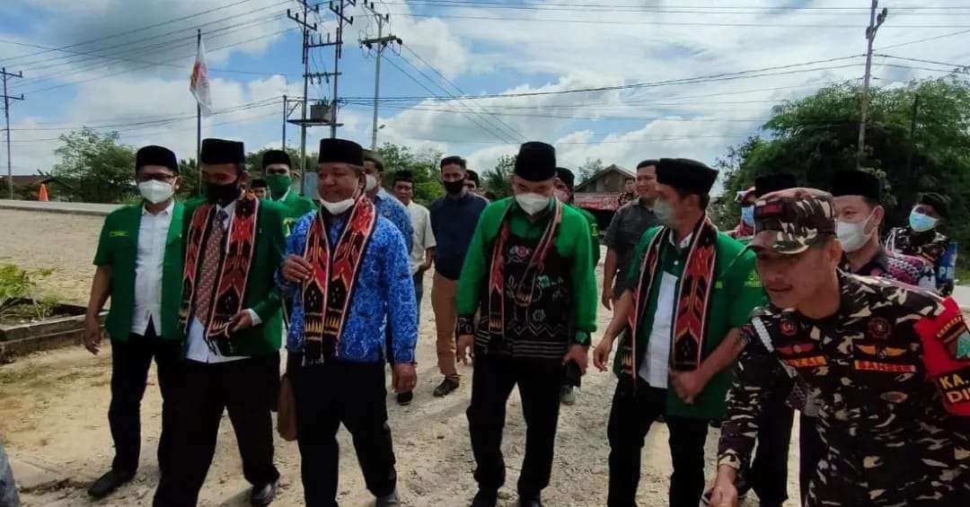 kegiatan Pimpinan Wilayah GP Ansor Kalimantan Barat bertajuk Latihan Instruktur ( LI ) 1 dan Kursus Pelatih ( SUSPELAT) 1 yang dipusatkan di Pondok Pesantren Agropolitan Nurul Ma'arif Kab Sintang dari tanggal 17 - 20 Februari 2022. (Foto: Istimewa)