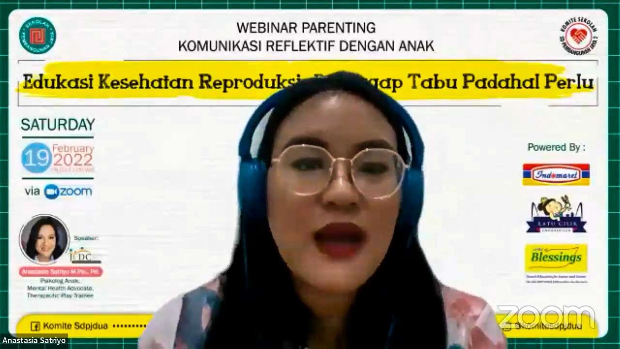 Capture zoom meeting webinar seks edukasi oleh Anastasia Satriyo. (Foto: Tangkapan Layar)