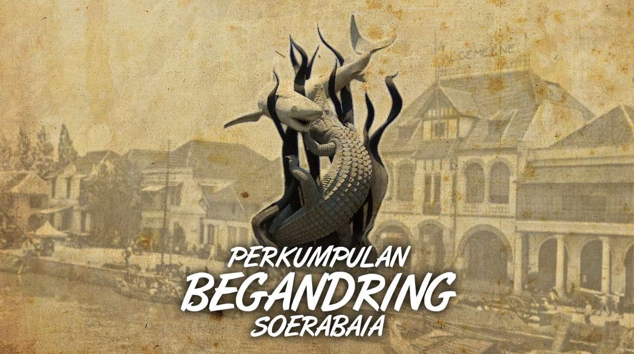 Ilustrasi Begandring Soerabaia. (Ilustrasi: Fa-Vidhi/Ngopibareng.id)