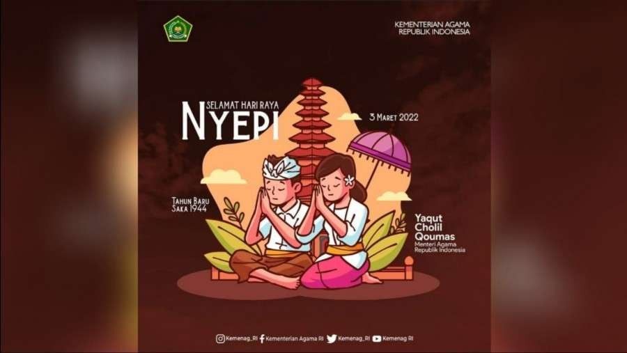 Selamat Hari Raya Nyepi. (Foto: Kemenag)