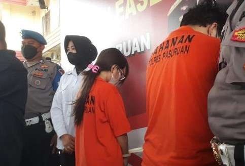 Selebgram KH ditangkap polisi karena live show bugil di medsos. (Foto: Dtk)