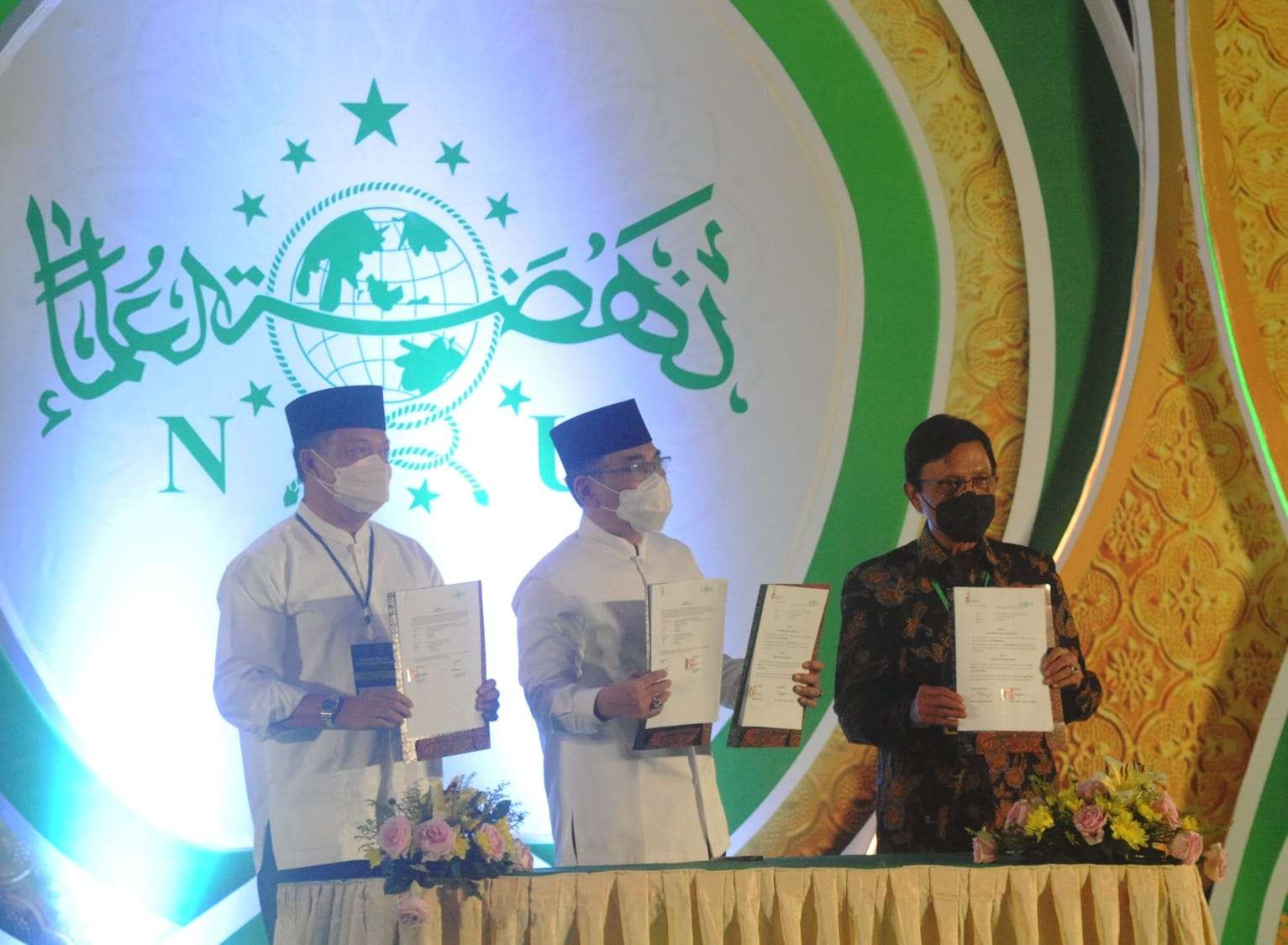 Gabungan Pengusaha Kelapa Sawit Indonesia (GAPKI) bersama dengan Nahdhatul Ulama (NU) menandatangani Memorandum of Understanding (MoU). (Foto: ist)