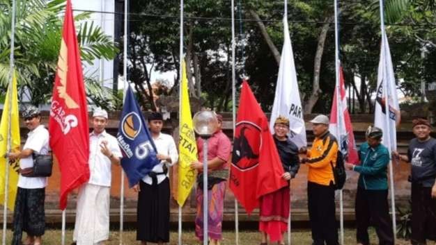 Ilustrasi bendera peserta Pemilu ( foto: istimewa)