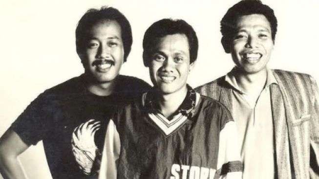 Ilustrasi pelawak legendaris Warkop DKI yang selalu ikonik dengan candaannya yang tetap dihati penonton.(foto: istimewa).