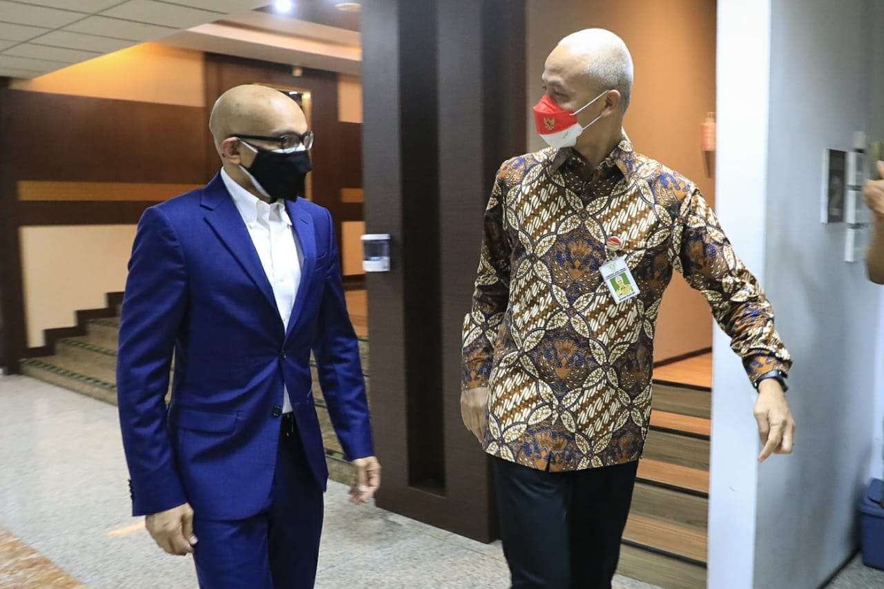 Dubes Singapura bertemu Gubernur Jawa Tengah Ganjar Pranowo untuk investasi di Kendal. (Foto: Dok Jateng)