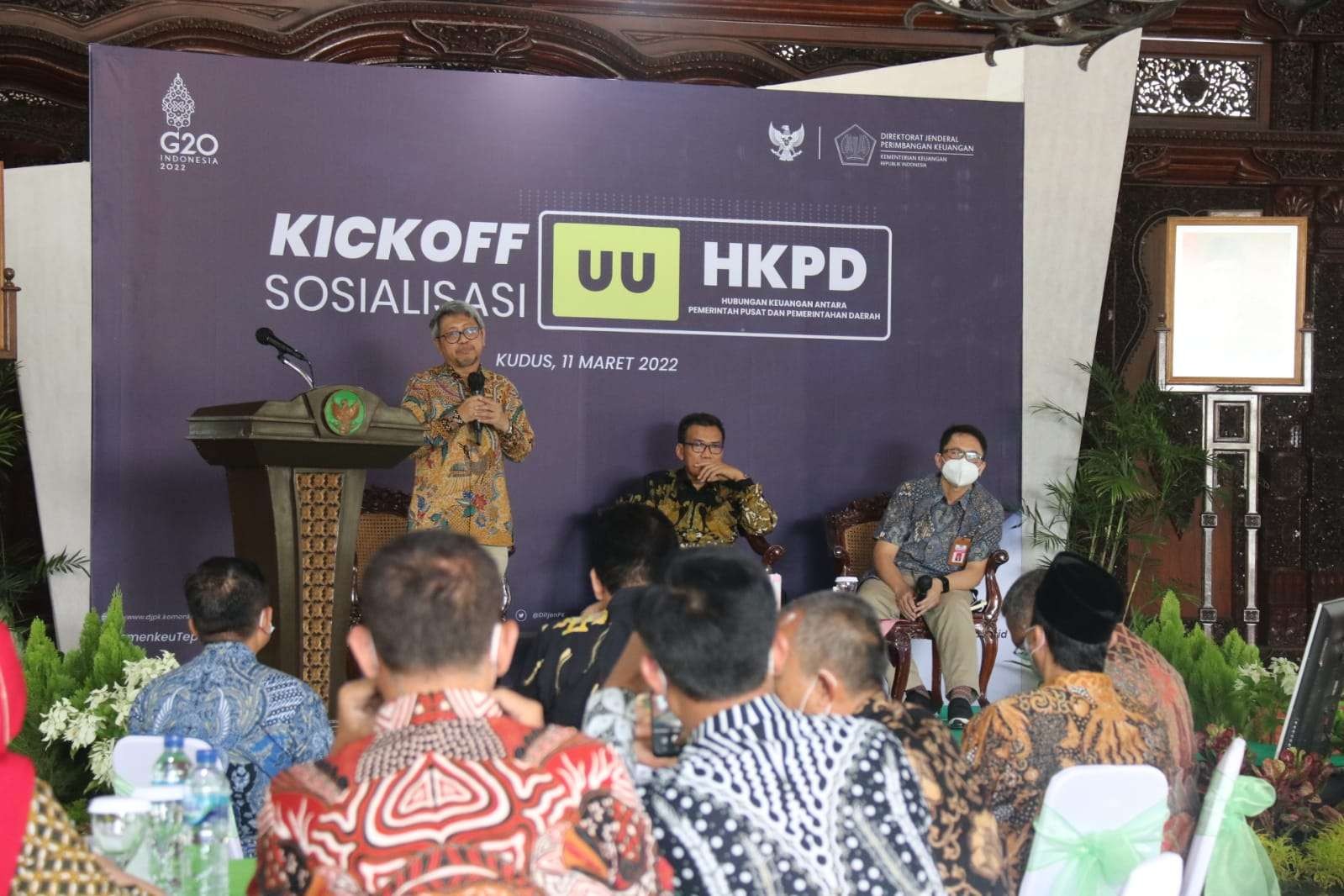 Kick off sosialisasi Undang-Undang Nomor 1 Tahun 2022 tentang Hubungan Keuangan Pemerintah Pusat dengan Pemerintah Daerah (HKPD). (Foto: humas Kabupaten Blora/Ngopibareng.id)