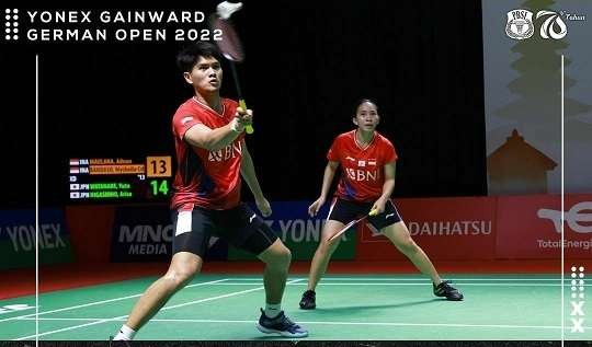 Ganda campuran Adnan Maulana/Mychelle Crhystine Bandaso. (Foto: PBSI)