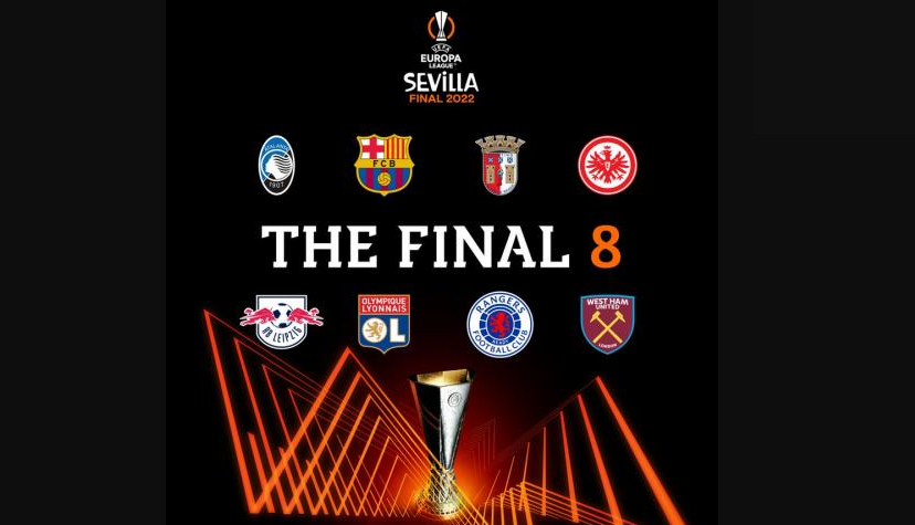 Hasil drawing perempatfinal Liga Eropa. (Grafis: Istimewa)