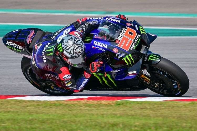 Pembalap Yamaha Monster Energy, Fabio Quartararo, hanya mampu finis peringkat ke-16 di FP1 Mandalika. (Foto: Istimewa)