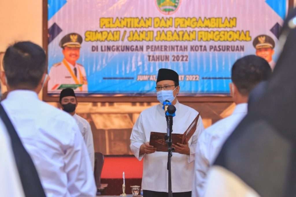 Gus Ipul melantik ASN penjabat fungsional Pemkot Pasuruan (Dinas Kominfo Kota Pasuruan)