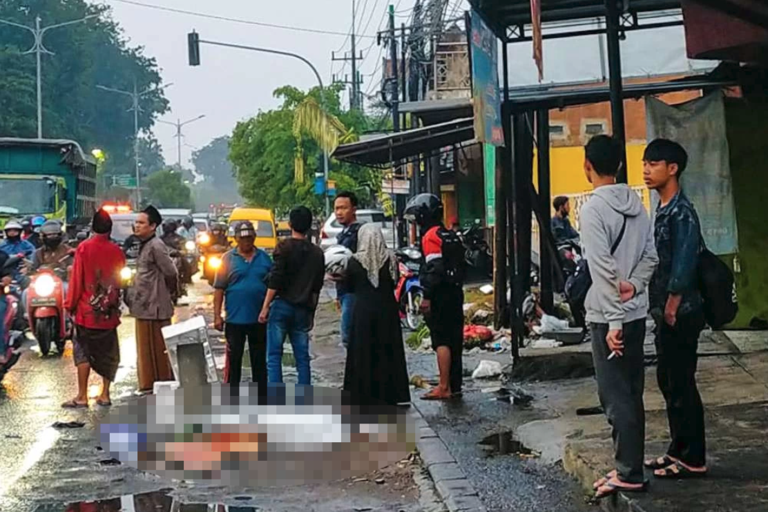 Jenazah korban sebelum dievakuasi (foto:istimewa)