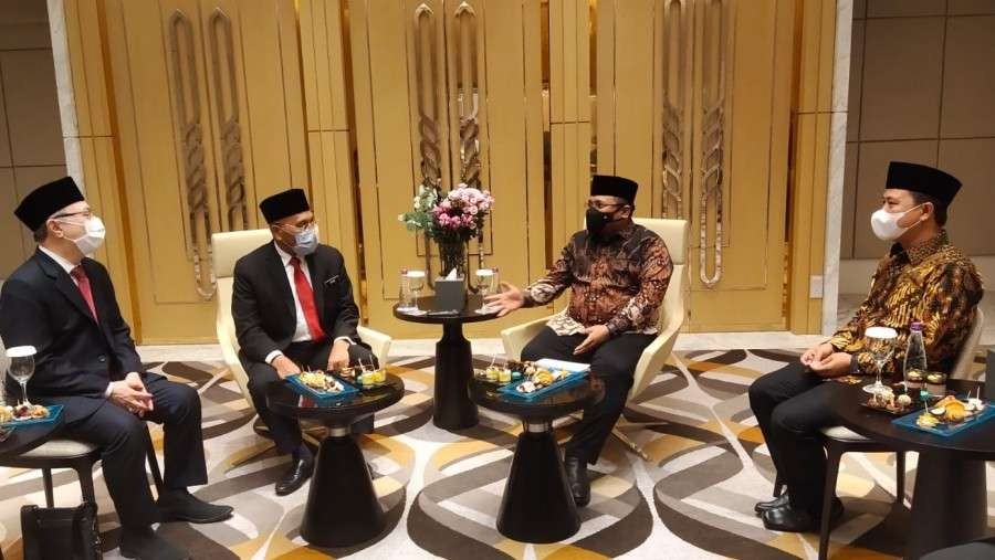 Pertemuan Menag dengan Menteri Hal Ehwal Ugama Malaysia. (Foto: Kemenag)