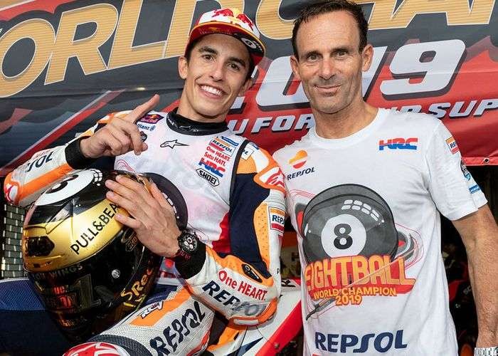 UTAMA-Alberto Puig (kanan) bersama Marc Marquez. (Foto: Istimewa)