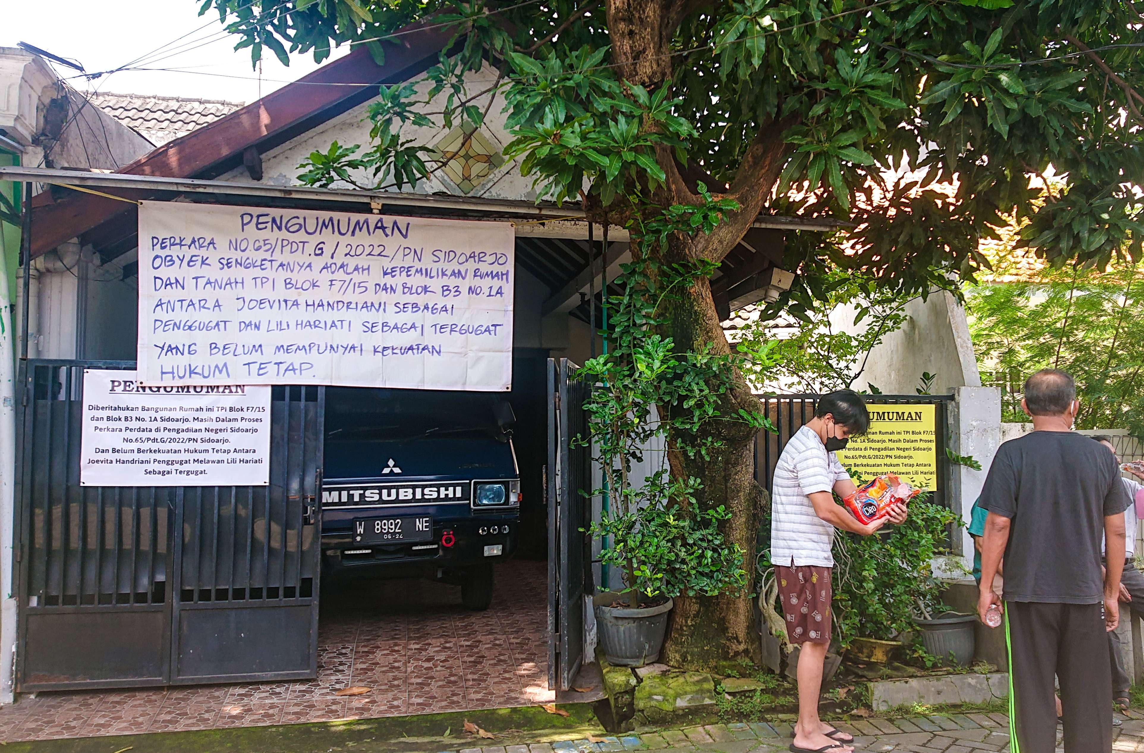 Objek rumah yang gagal di eksekusi (foto:Aini/Ngopibareng.id)