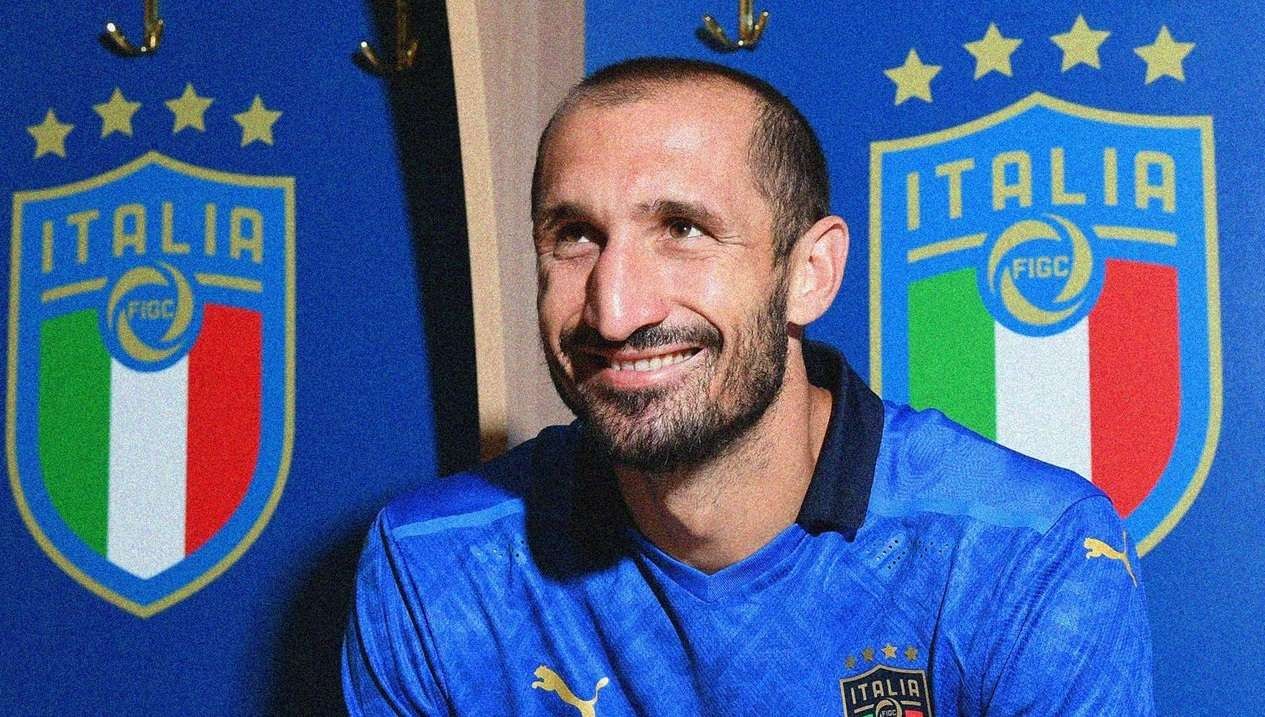 Kapten timnas Italia, Giorgio Chiellini. (Foto: Twitter/@Gli_Azzurri)