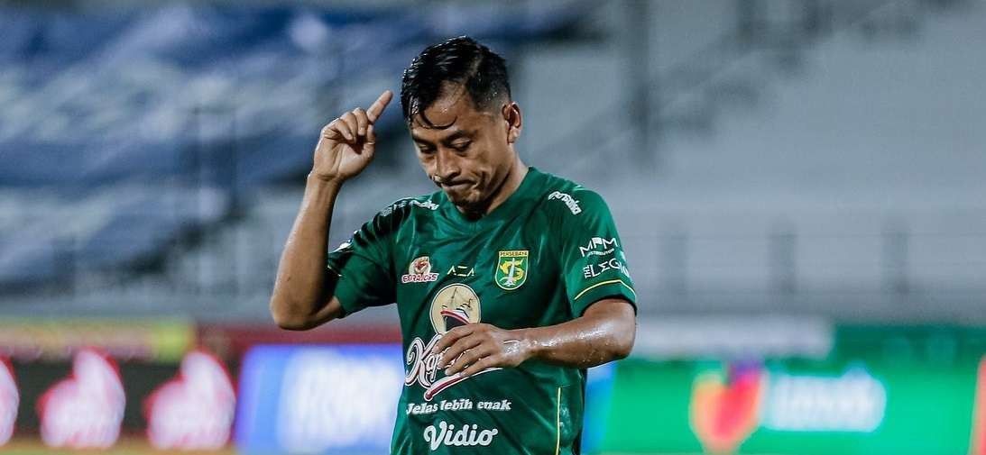 Samsul Arif Munip mencetak brace saat Persebaya menang 3-0 atas Bali United. (Foto: persebaya.id)