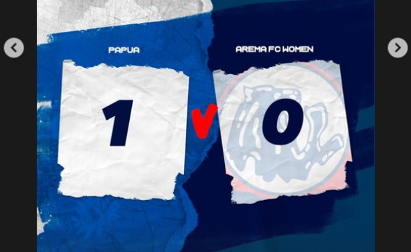 Target wakil Jawa Timur Arema FC Women melaju hingga babak final di turnamen Piala Pertiwi kandas. Arema dikalahkan Papua, 1-0. (Foto: ASBWI)