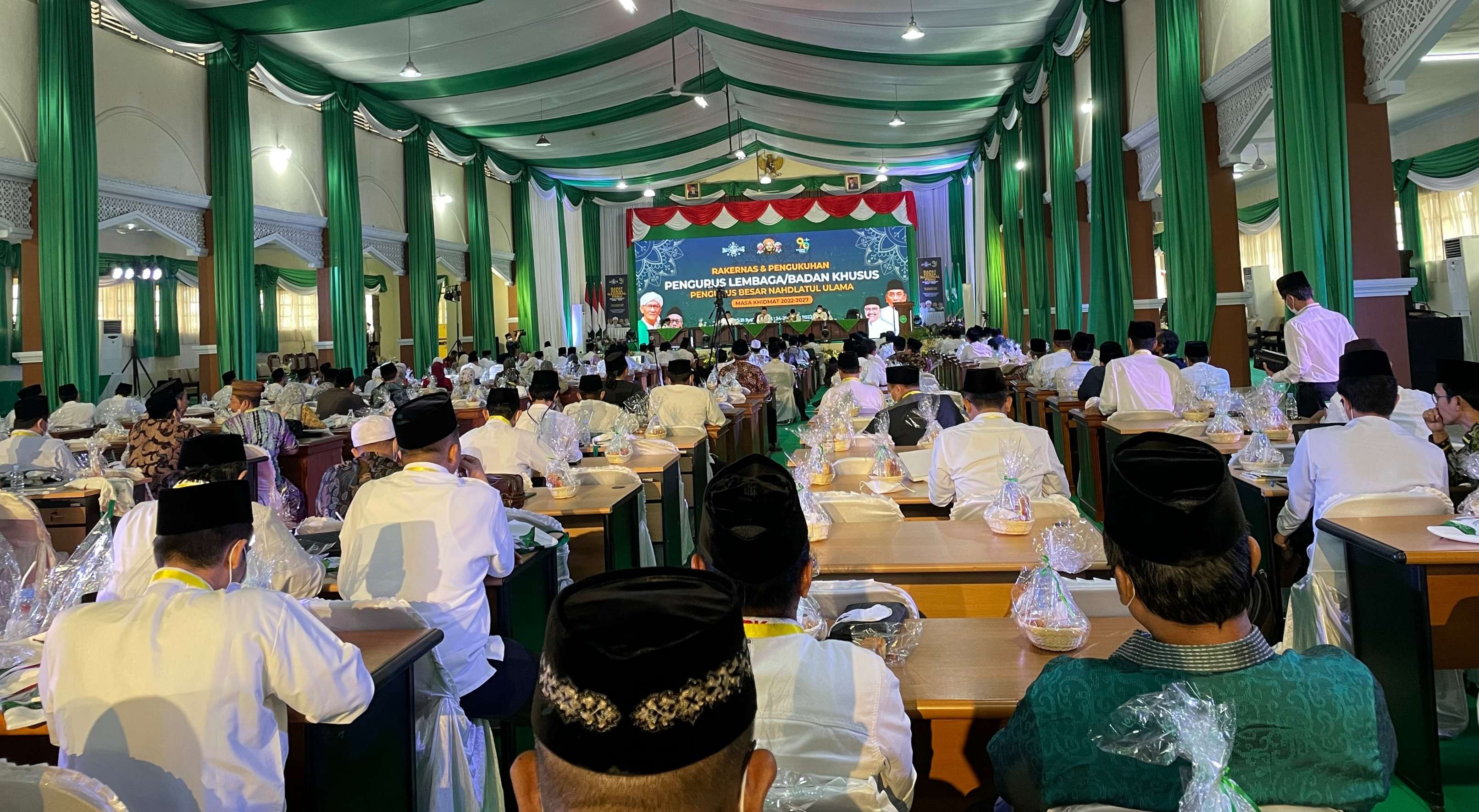 Suasana Rakernas PBNU di Ponpes Cipasung, Tasikmalaya, Jawa Barat, 24-25 Maret 2022.