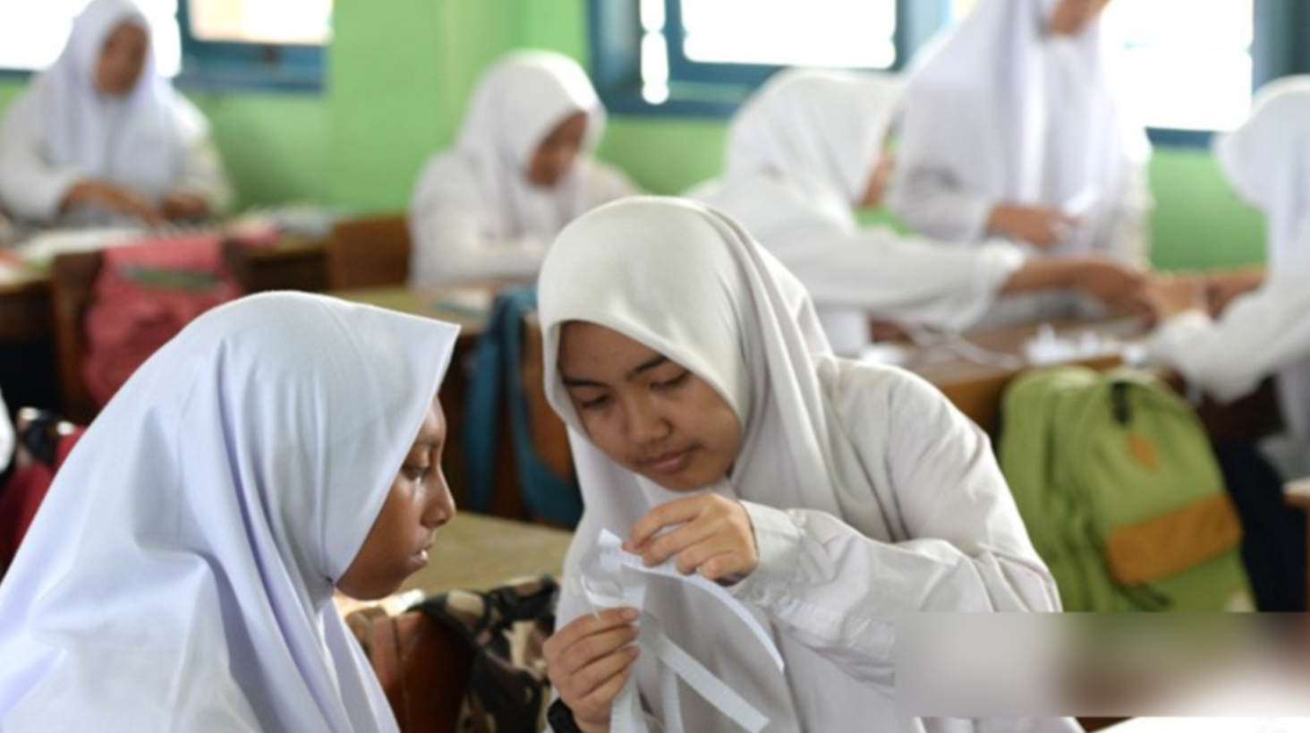 Ilustrasi siswi madrasah. (Foto: Istimewa)