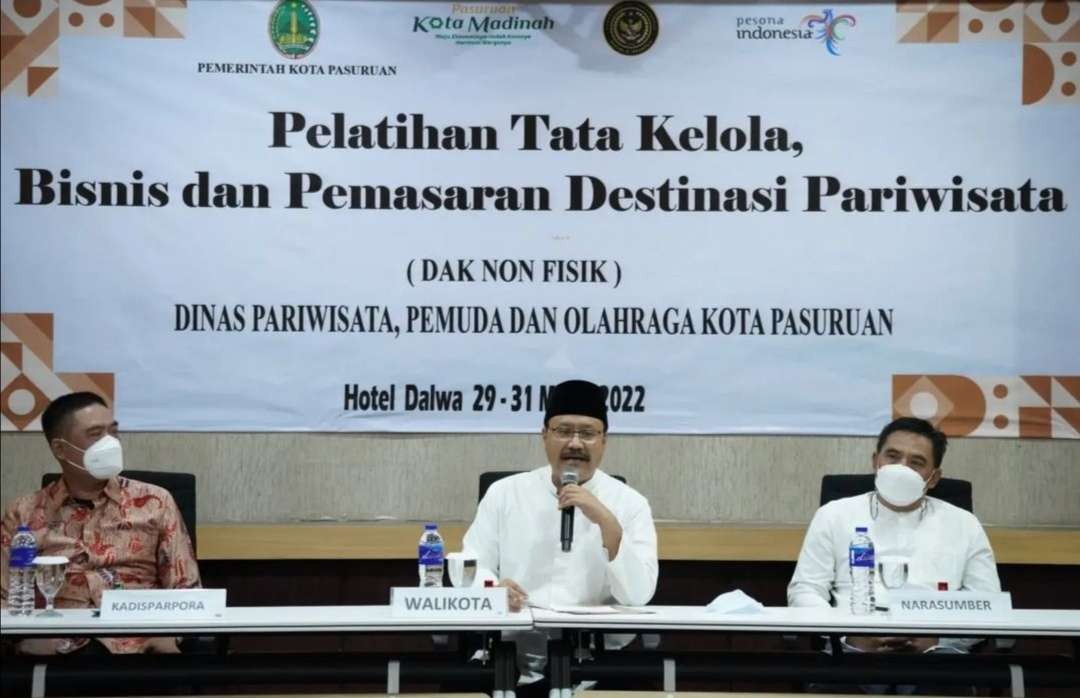 Gus Ipul saat menghadiri pelatihan tata kelola, bisnis, dan pemasaran destinasi wisata. (Foto: Istimewa)