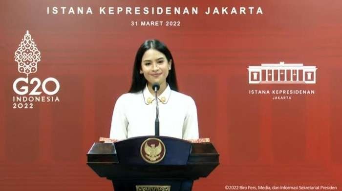 Maudy Ayunda jubir Presidensi G20. (Foto: Dok. Sekreatariat Kepresidenan)