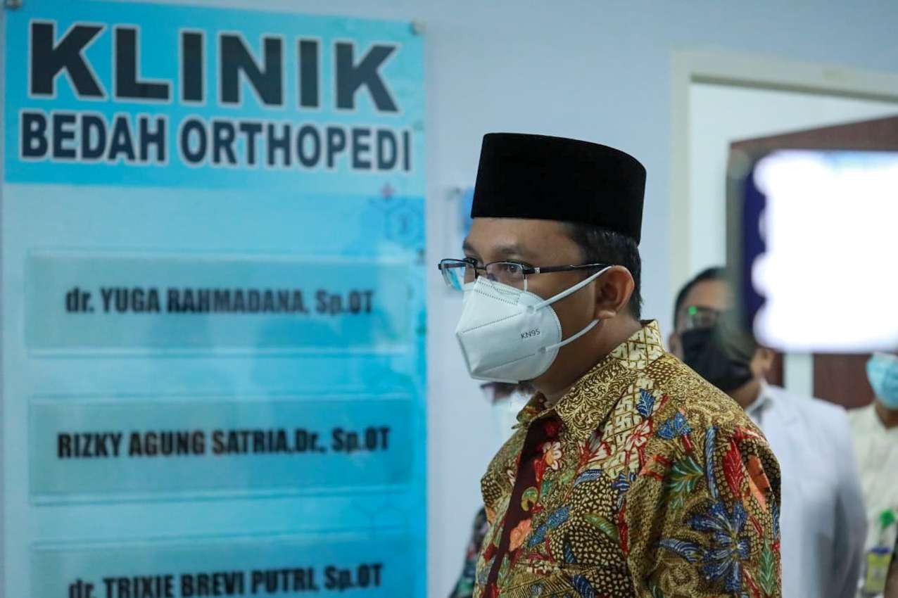 Bupati Sidoarjo Ahmad Muhdlor Ali ketika di RSUD Sidoarjo Barat atau Sibar. (Foto: Istimewa)