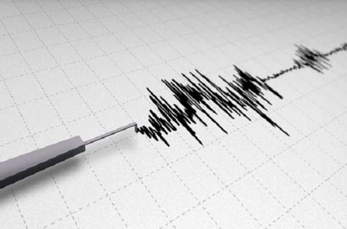 Ilustrasi gempa bumi.