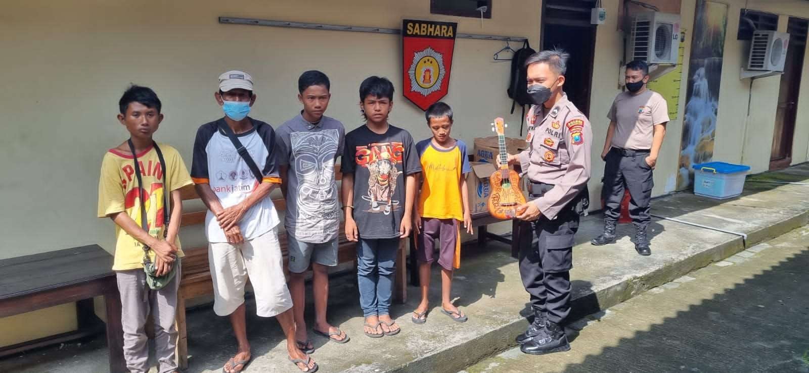 Lima gepeng ditangkap polisi. (Foto: Dok Sat Samapta)